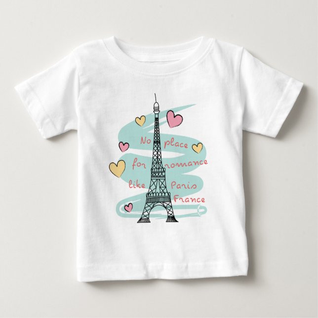 Eiffelturm Paris Frankreich Baby T-shirt (Vorderseite)