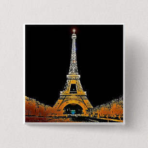 Eiffelturm, Paris, Frankreich Button