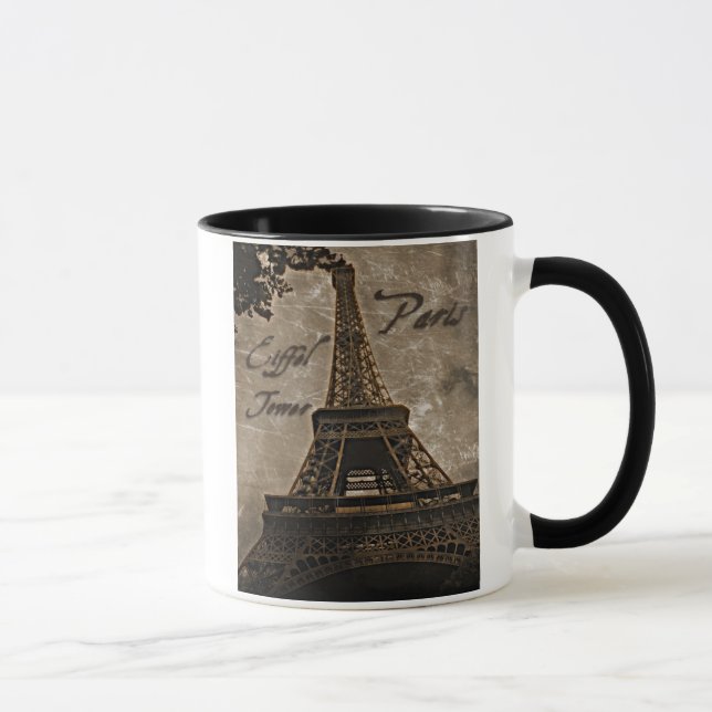 Eiffelturm, Paris Frankreich Kunst-Tasse Tasse (Rechts)