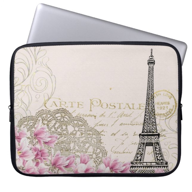 Eiffelturm / Paris Frankreich Laptopschutzhülle (Vorderseite)