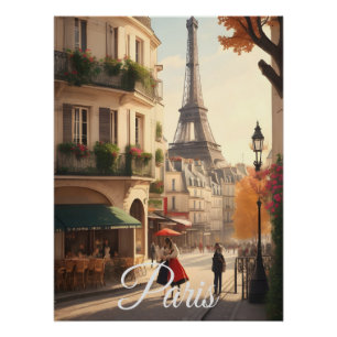 Eiffelturm Paris Frankreich Reiseplakat Poster