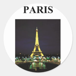 Eiffelturm Paris Frankreich Runder Aufkleber