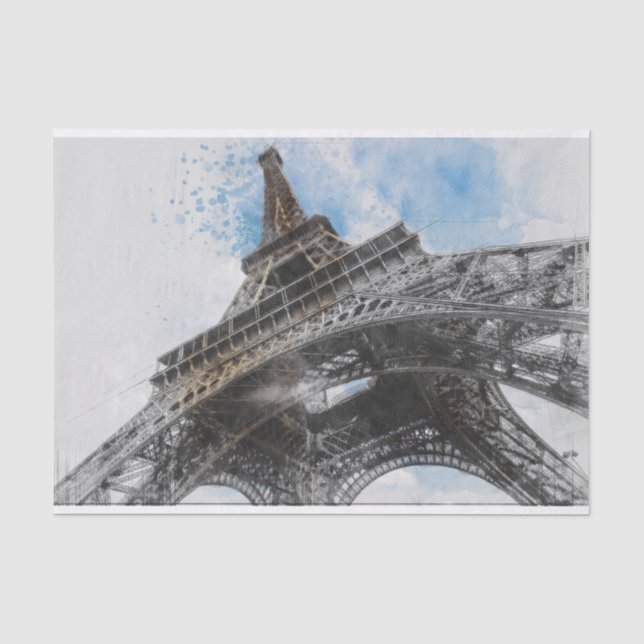 Eiffelturm, Paris, Frankreich Seidenpapier (Vorderseite)