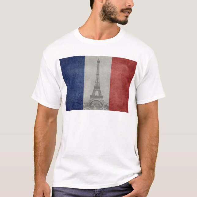 Eiffelturm, Paris Frankreich T-Shirt (Vorderseite)