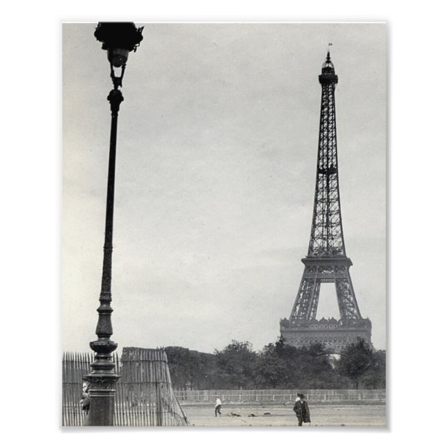 Eiffelturm - Paris Frankreich - Vintag Fotodruck (Vorne)