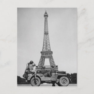 Eiffelturm Paris Frankreich WW2 Postkarte