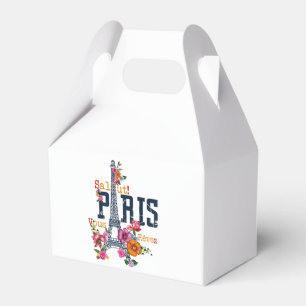 Eiffelturm Paris Hemd Salut Blühendes Paris Fra Geschenkschachtel