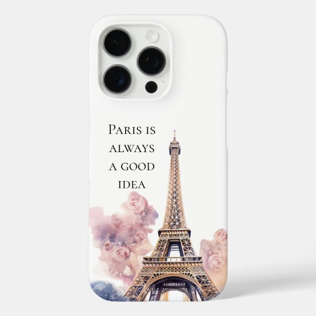 Eiffelturm Paris iPhone 16 Pro Hülle (Rückseite)