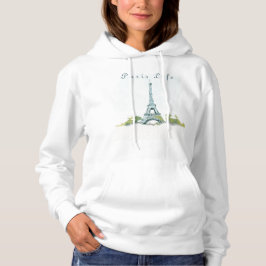 Eiffelturm Paris Pen und Tintenzeichnung |Paris Li Hoodie