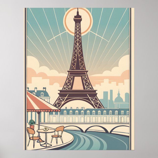 Eiffelturm Paris Poster (Vorne)