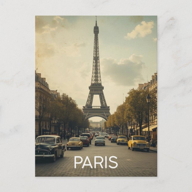 Eiffelturm Paris Postkarte (Vorderseite)