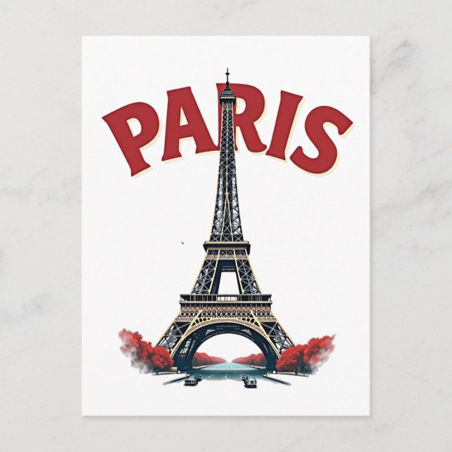 Eiffelturm, Paris Postkarte (Vorderseite)