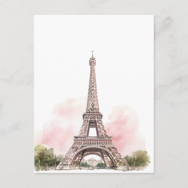 Eiffelturm Paris Postkarte (Vorderseite)