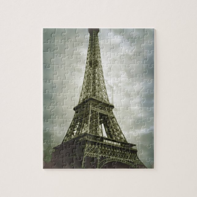 Eiffelturm Paris Vintage Retro Art (Vertikal)