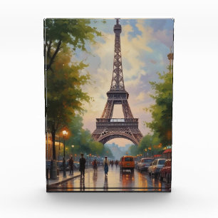 Eiffelturm Paris Vintage Retro Art Fotoblock