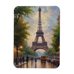 Eiffelturm Paris Vintage Retro Art Magnet