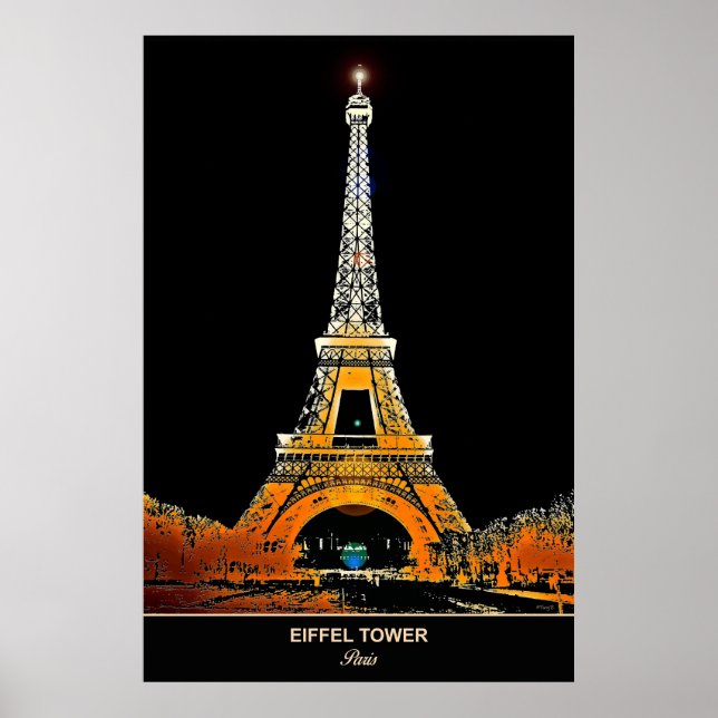 Eiffelturm: Paris Zuhause Travel bringen Poster (Vorne)
