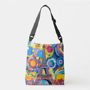 Eiffelturm Pop Art Tragetaschen Mit Langen Trägern
