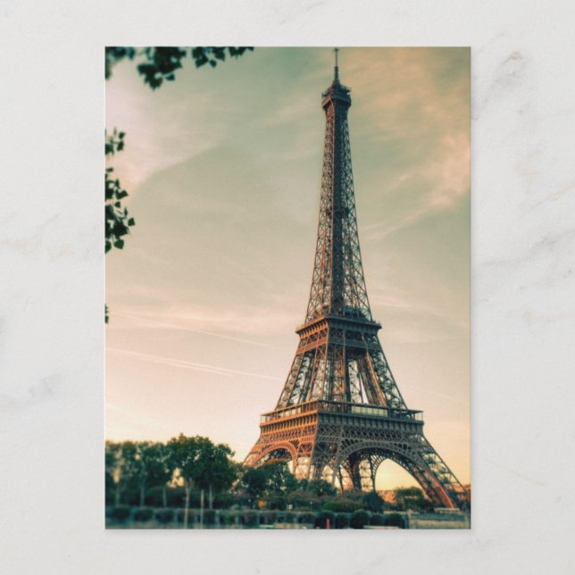 Eiffelturm Romantische Stadt Paris Liebe Reisen Postkarte (Vorderseite)