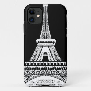 Eiffelturm Schwarz-weißes Bild Case-Mate iPhone Hülle