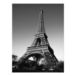 Eiffelturm Schwarzweiß-Foto Fotodruck