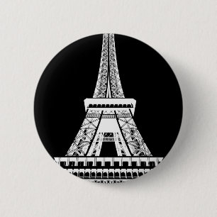Eiffelturm Schwarzweißbild Button