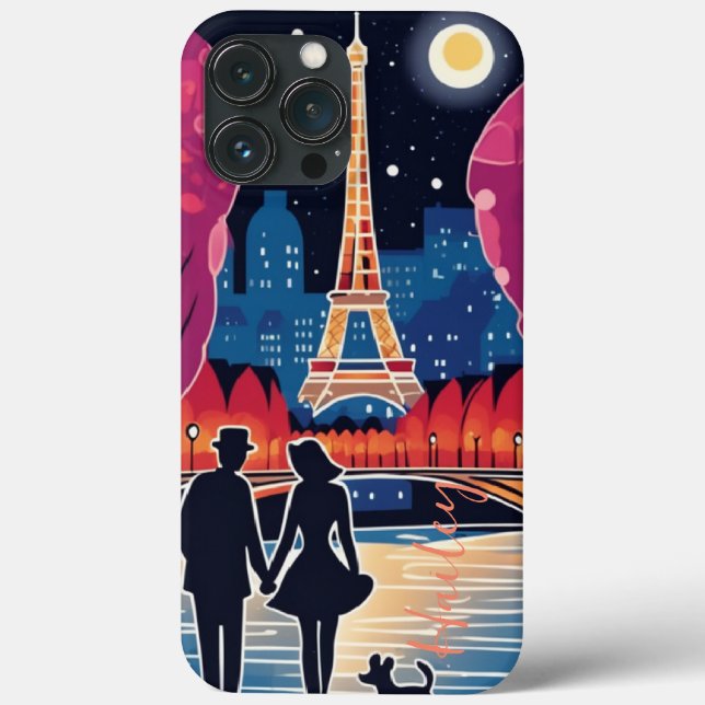 Eiffelturm-Sehenswürdigkeit Paris Case-Mate iPhone Hülle (Rückseite)