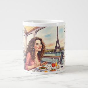 Eiffelturm, Seine-Fluss, Traumziel Jumbo-Tasse