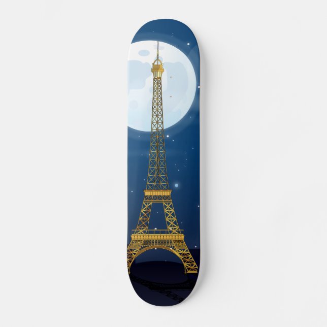 Eiffelturm Skateboard (Vorderseite)