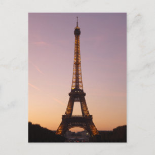 Eiffelturm Sonnenuntergang Postkarte