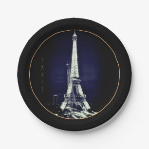 Eiffelturm & Surreal Paris Art/Liebe Frankreich BV Pappteller