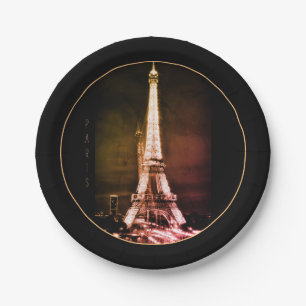 Eiffelturm & Surreal Paris Art/Liebe Frankreich BV Pappteller