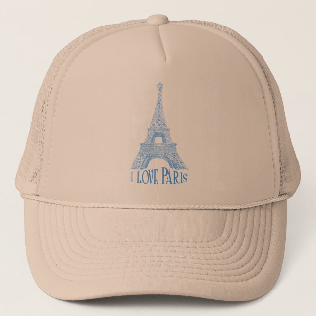 Eiffelturm Truckerkappe (Vorderseite)