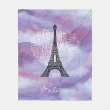 Eiffelturm u. Aufschriften Paris im Herzen