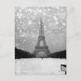 Eiffelturm unter dem Schnee 1964 - Robert Doisneau Postkarte