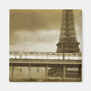 Eiffelturm-Vintage-Magnet Magnet