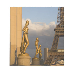 Eiffelturm vom Palais de Chaillot, Paris, Notizblock