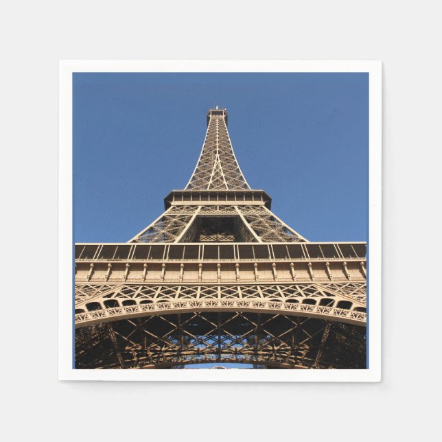 Eiffelturm von Paris in der französischen Tasse Serviette (Vorderseite)