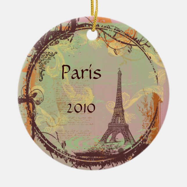 Eiffelturm Weihnachtsbaum Ornament (Vorne)