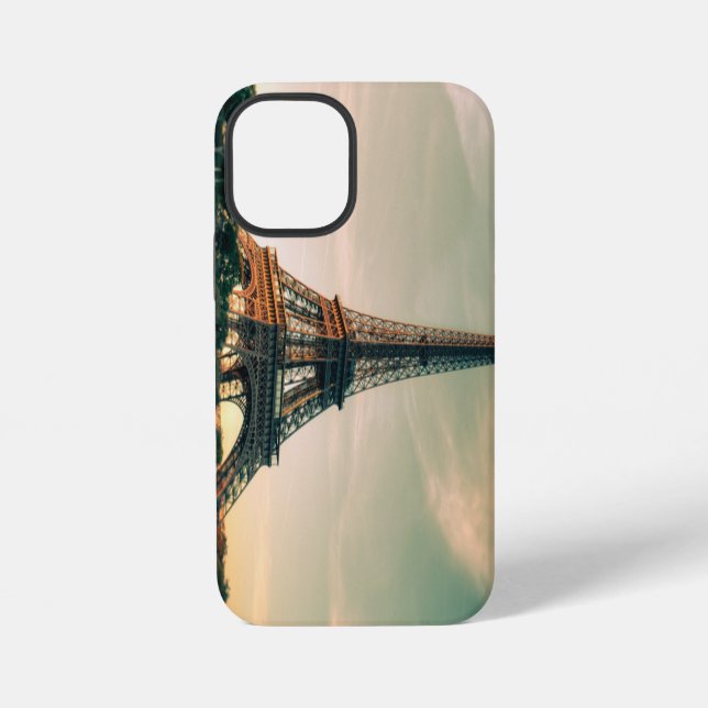 Eiffelturm-Wurfkissen iPhone 12 Mini Hülle (Rückseite)