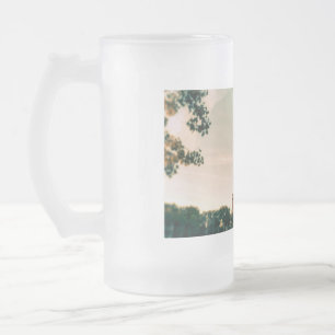 Eiffelturm-Wurfkissen Mattglas Bierglas