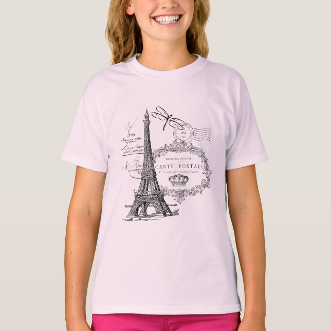 Eiffelturmcollage T-Shirt (Vorderseite)