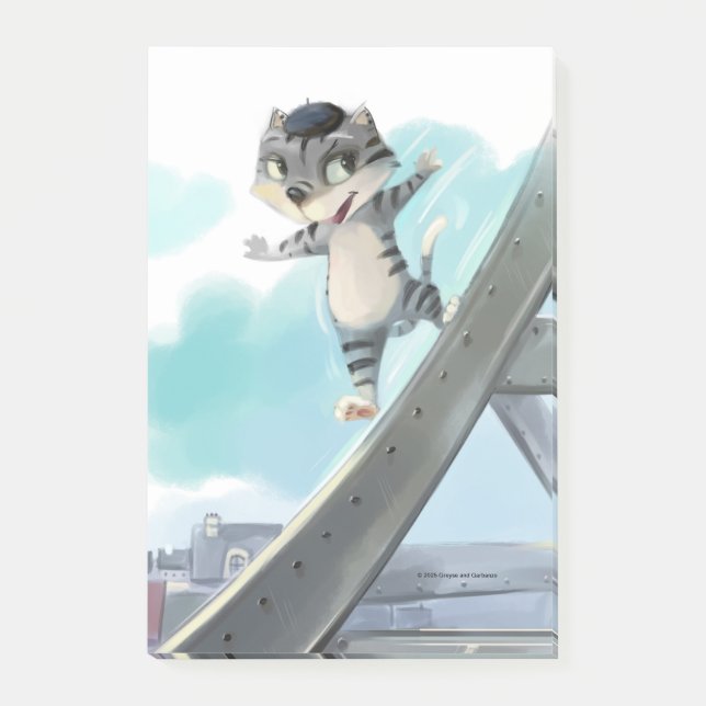 Eiffelturmnotizen 4" x 6" post-it klebezettel (Vorderseite)