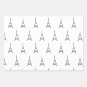 Eiffelturmumhüllungspapier Geschenkpapier Set