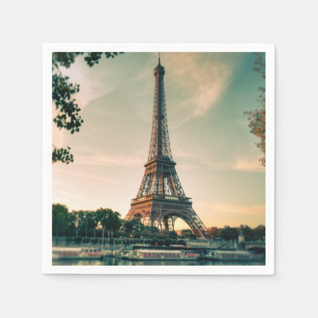 Eiffelturmwerfer Serviette (Vorderseite)