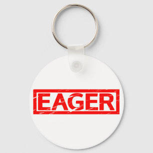 eifrige Briefmarke Schlüsselanhänger