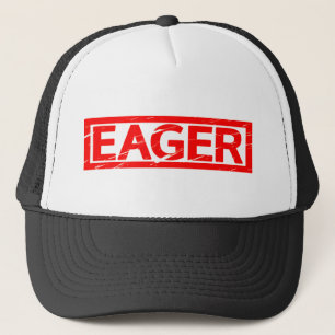 eifrige Briefmarke Truckerkappe