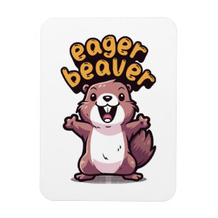 Eifriger Biber Magnet