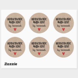 Eigenart mit Liebe Kraft Personalisiert Runder Aufkleber
