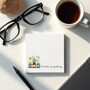 Eigenartige Blumentöpfe, ich würde lieber gärtnern Post-it Klebezettel